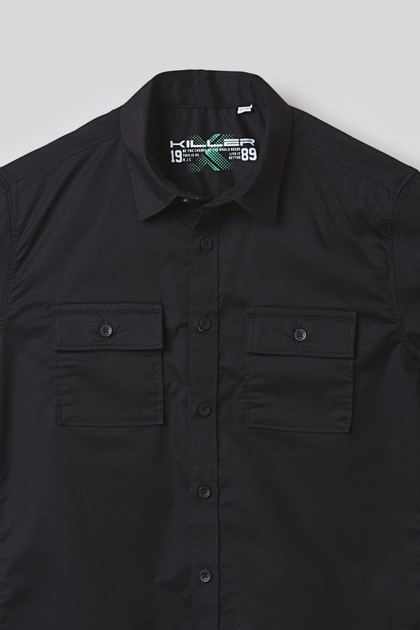 Junior Killer Black Slim Fit Shirts
