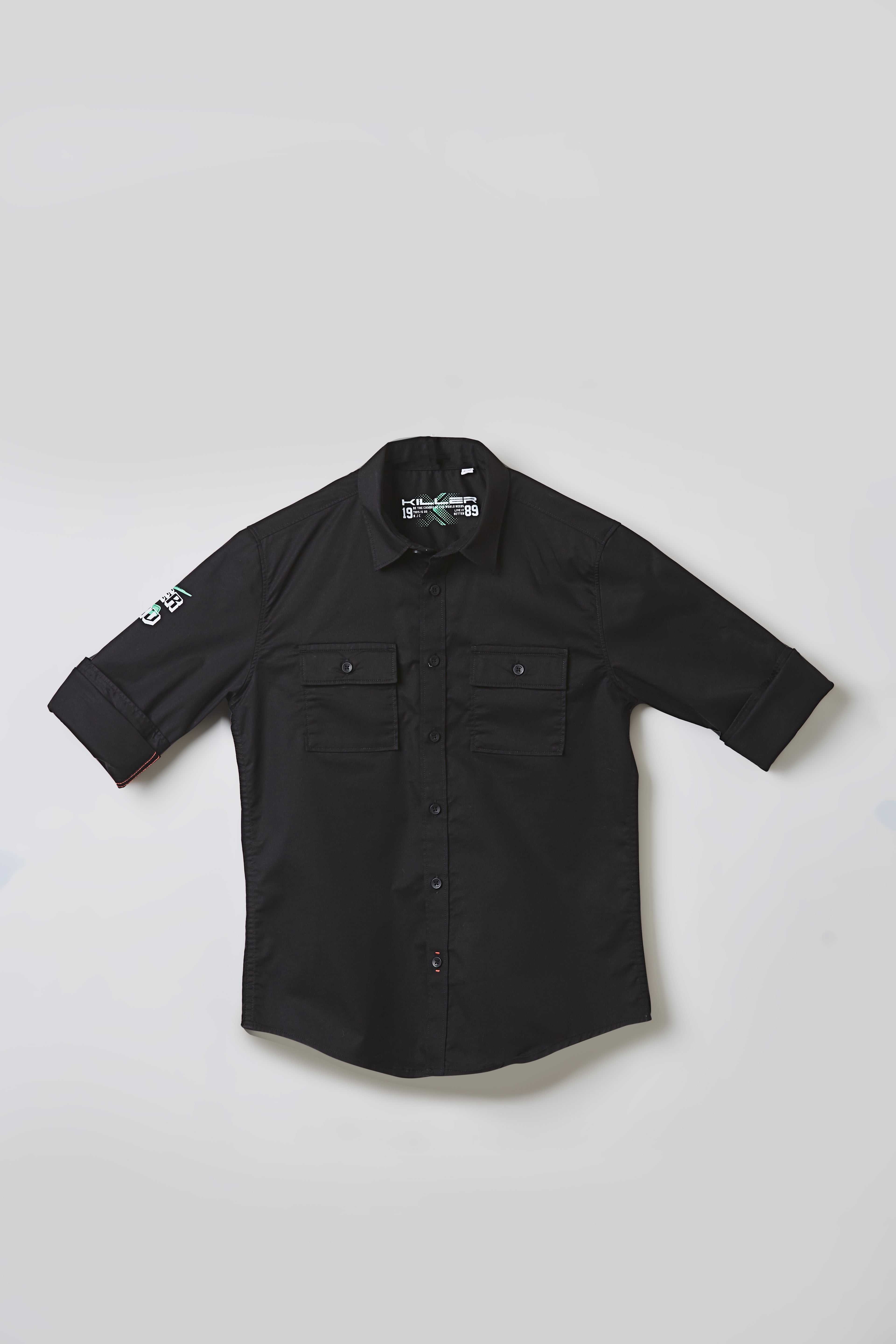 Junior Killer Black Slim Fit Shirts