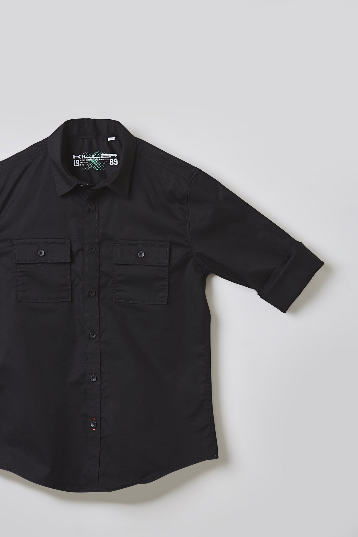 Junior Killer Black Slim Fit Shirts
