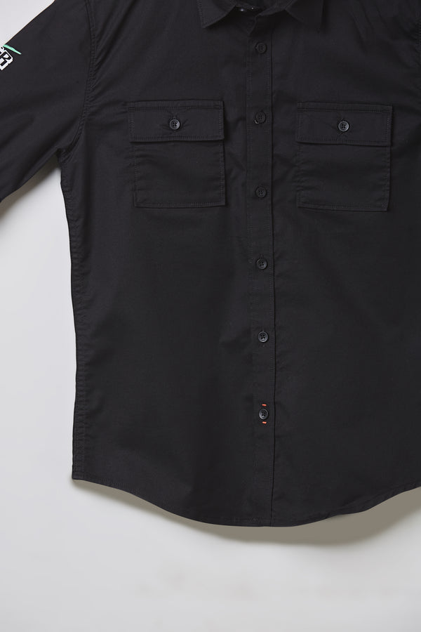 Junior Killer Black Slim Fit Shirts