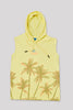 Junior Killer Yellow Slim Fit Hooded Sleeveless Printed T-Shirts
