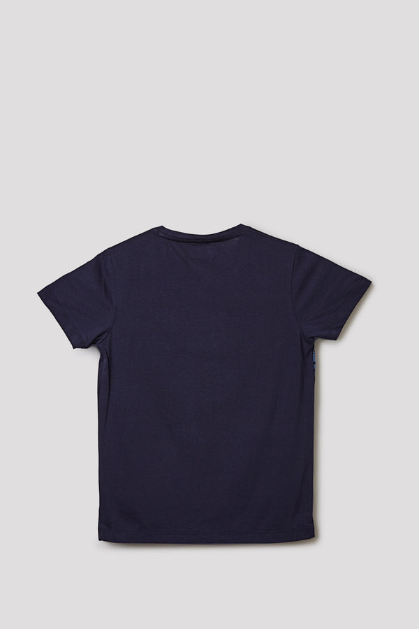 Junior Killer Navy Slim Fit Printed T-Shirts