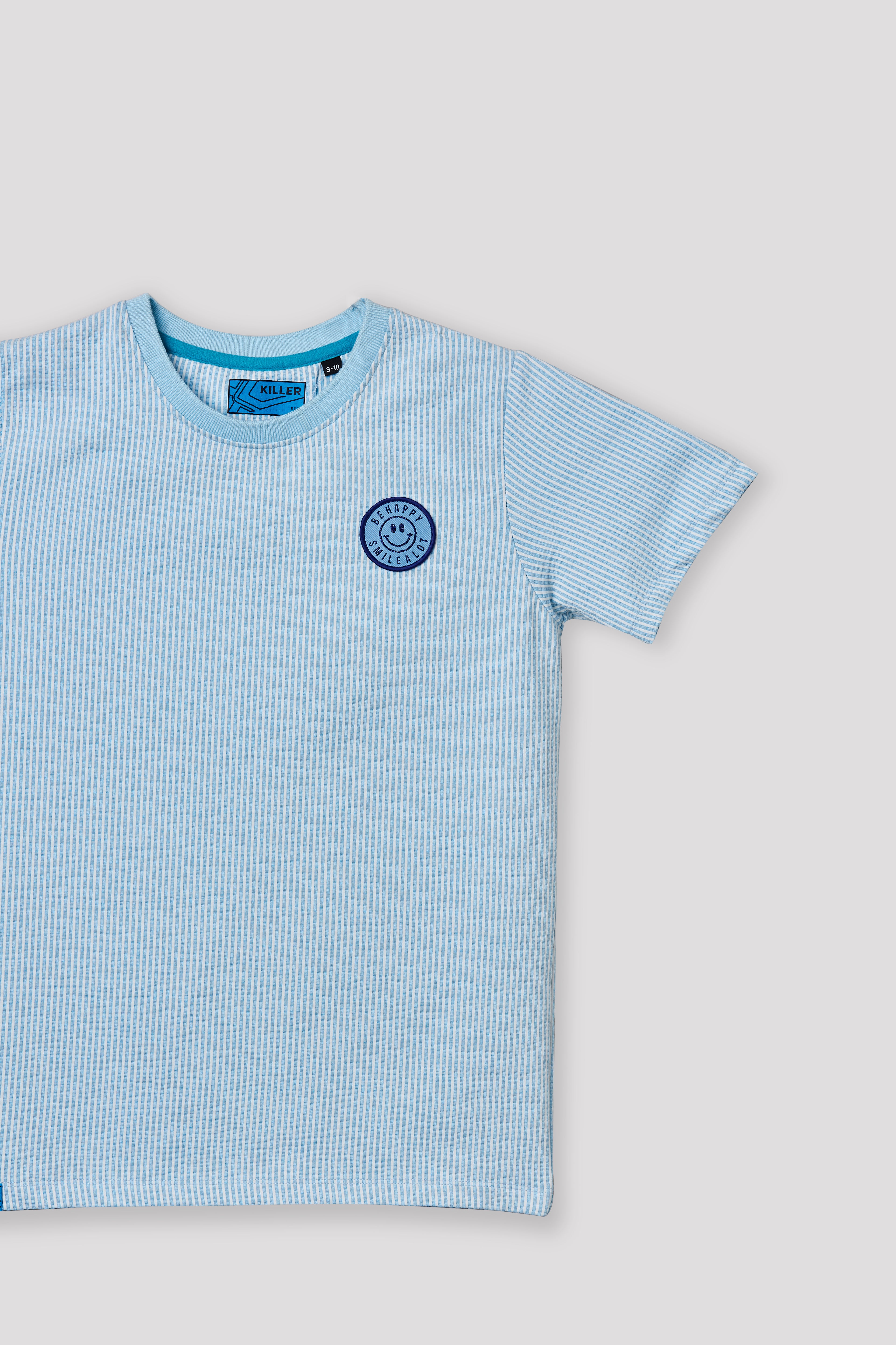 Junior Killer Light Blue Slim Fit Printed T-Shirts