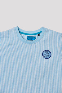 Junior Killer Light Blue Slim Fit Printed T-Shirts