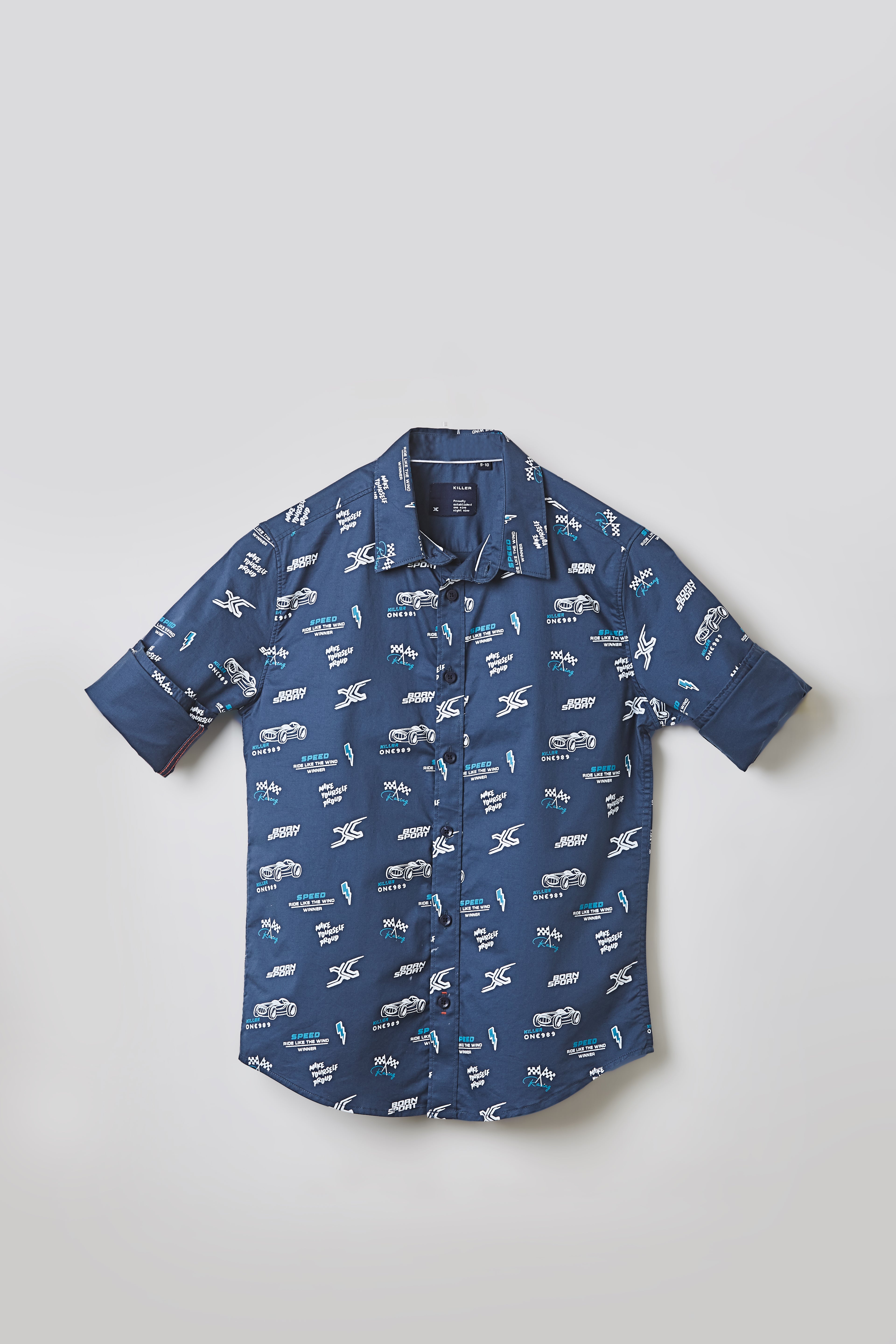Junior Killer Blue Slim Fit Shirts