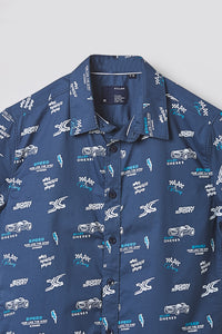 Junior Killer Blue Slim Fit Shirts