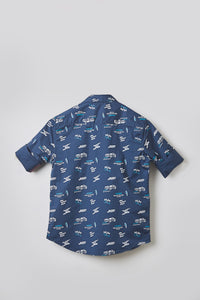 Junior Killer Blue Slim Fit Shirts