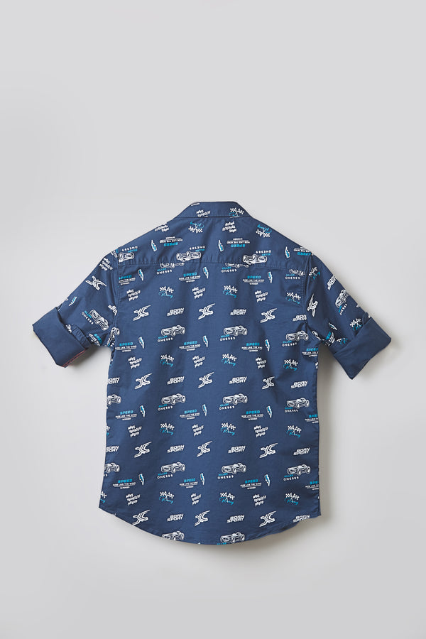 Junior Killer Blue Slim Fit Shirts