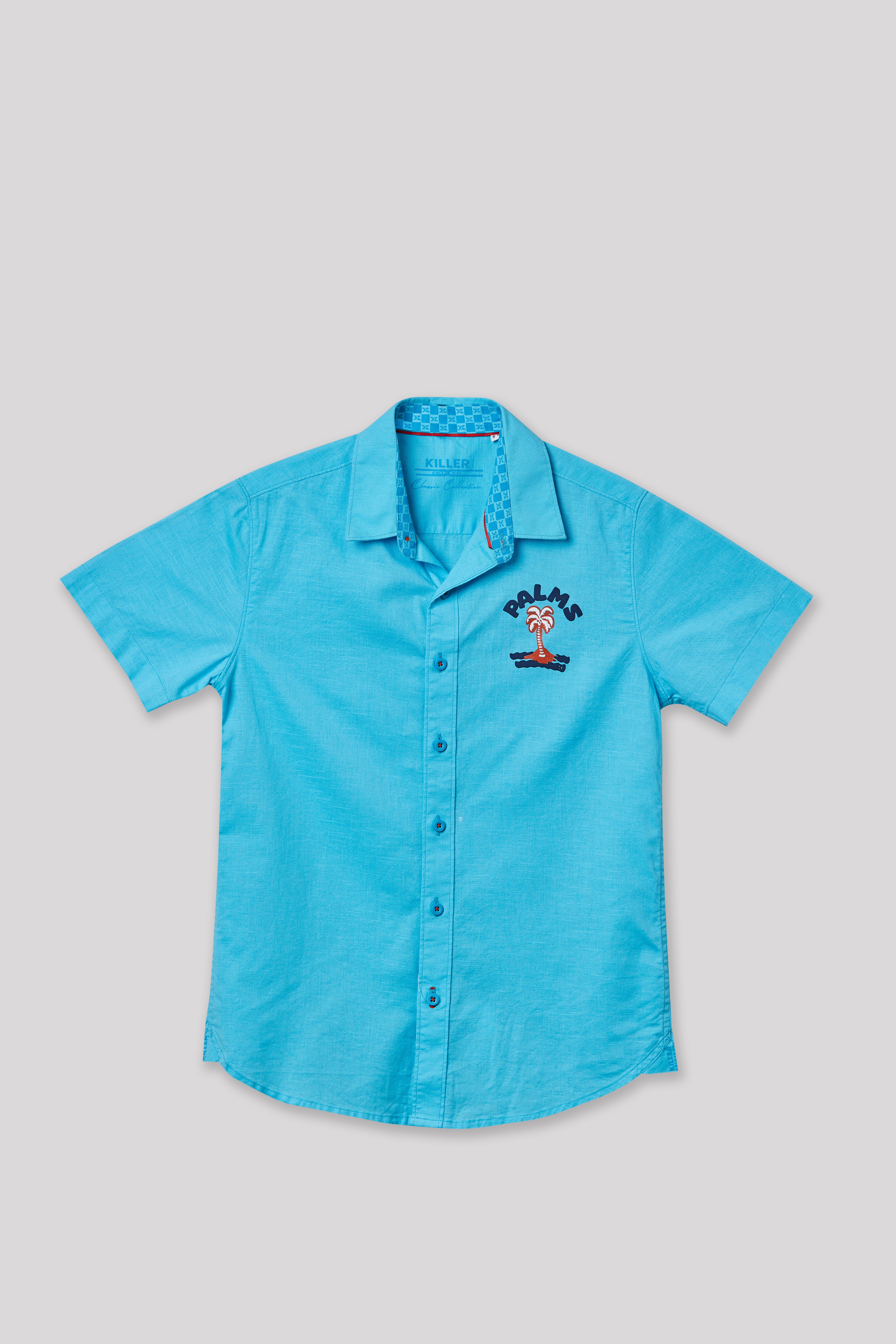 Junior Killer Aqua Slim Fit Shirts