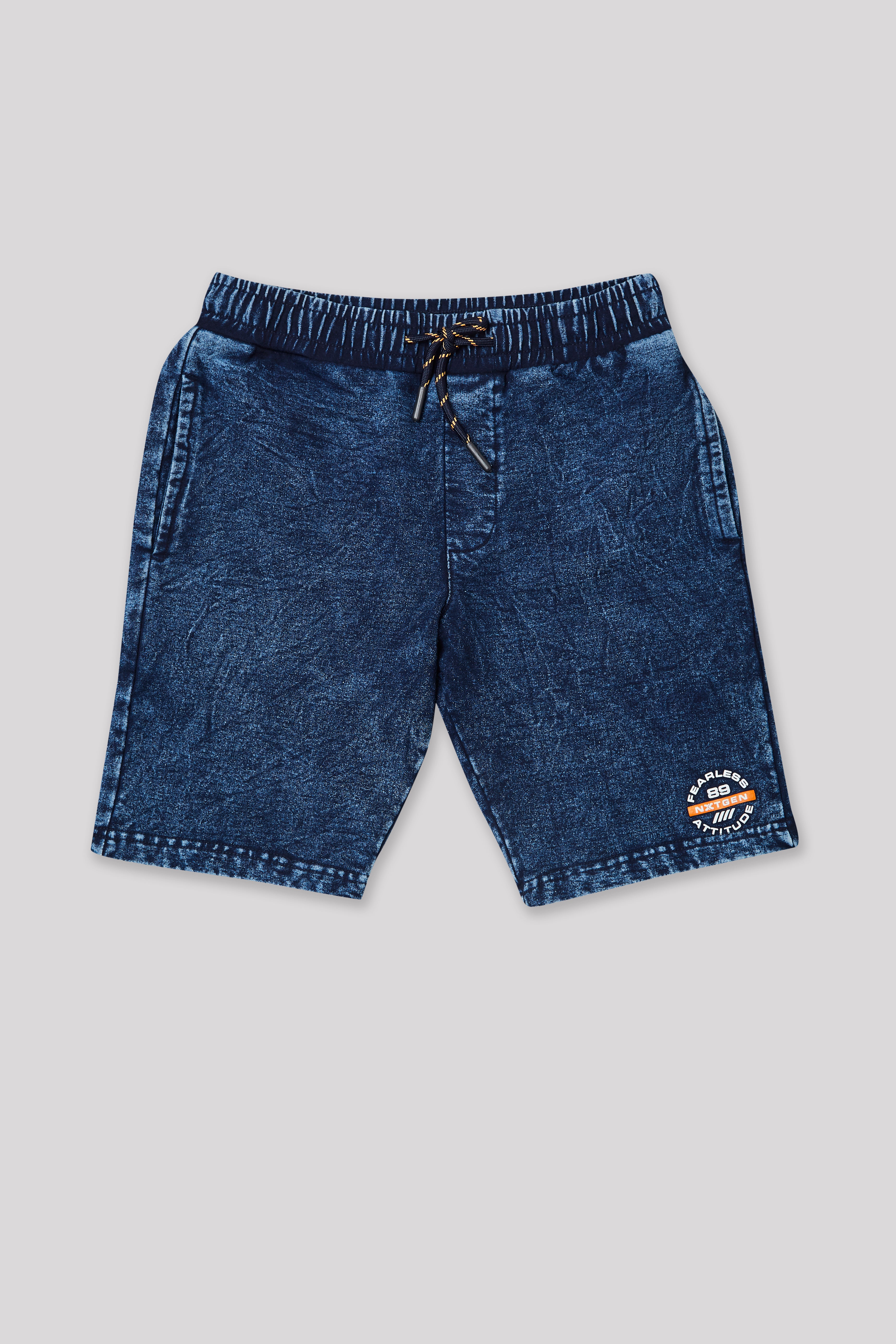 Junior Killer Dark Blue Solid Shorts