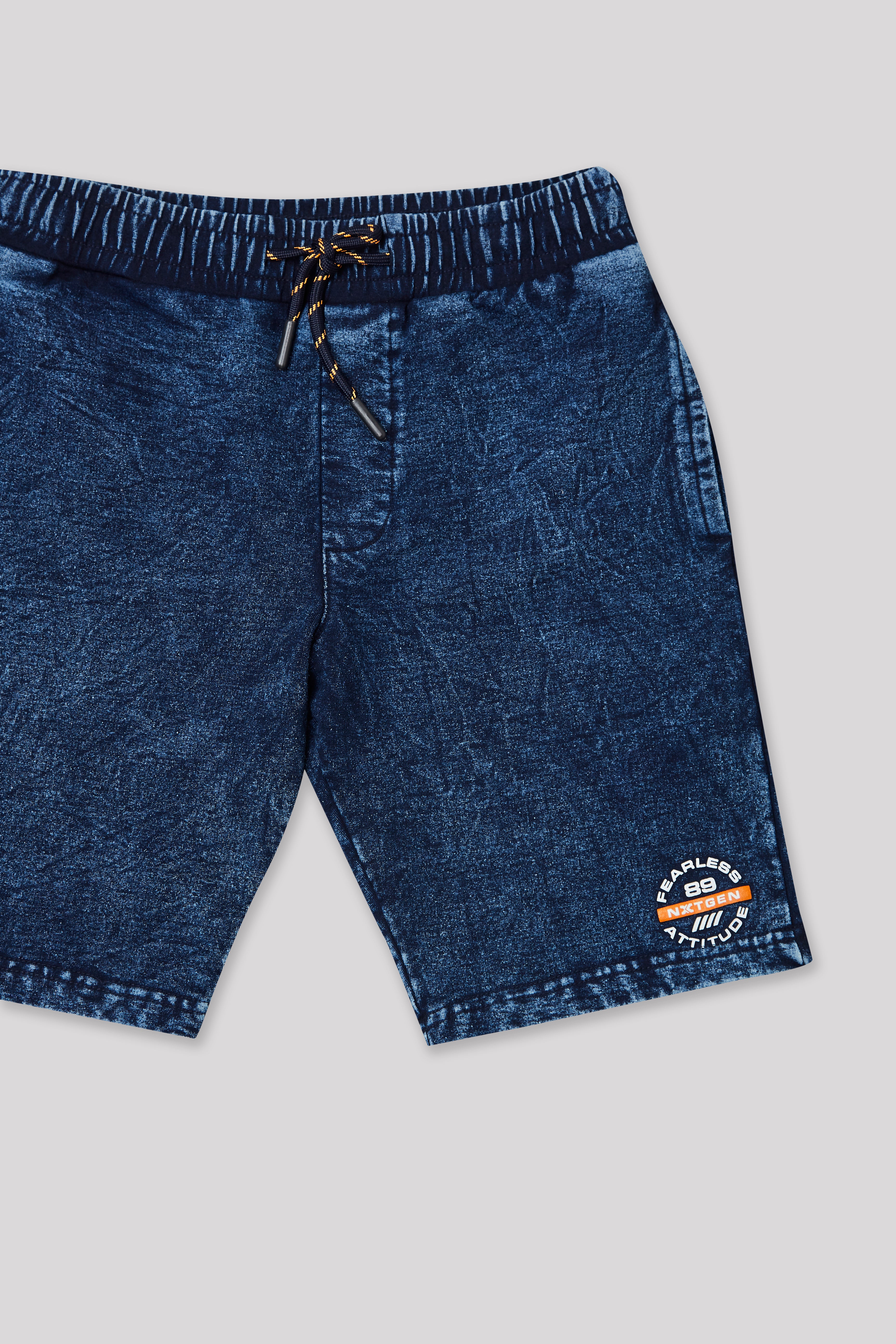Junior Killer Dark Blue Solid Shorts