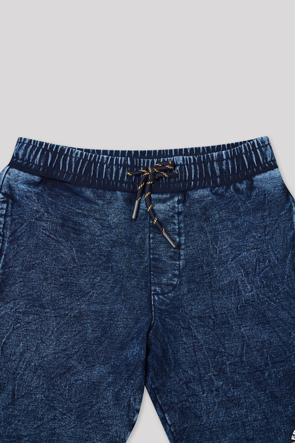 Junior Killer Dark Blue Solid Shorts