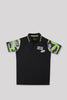 Junior Killer Black Slim Fit Polo Neck Printed T-Shirts