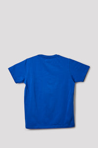 Junior Killer Royal Blue Slim Fit Printed T-Shirts