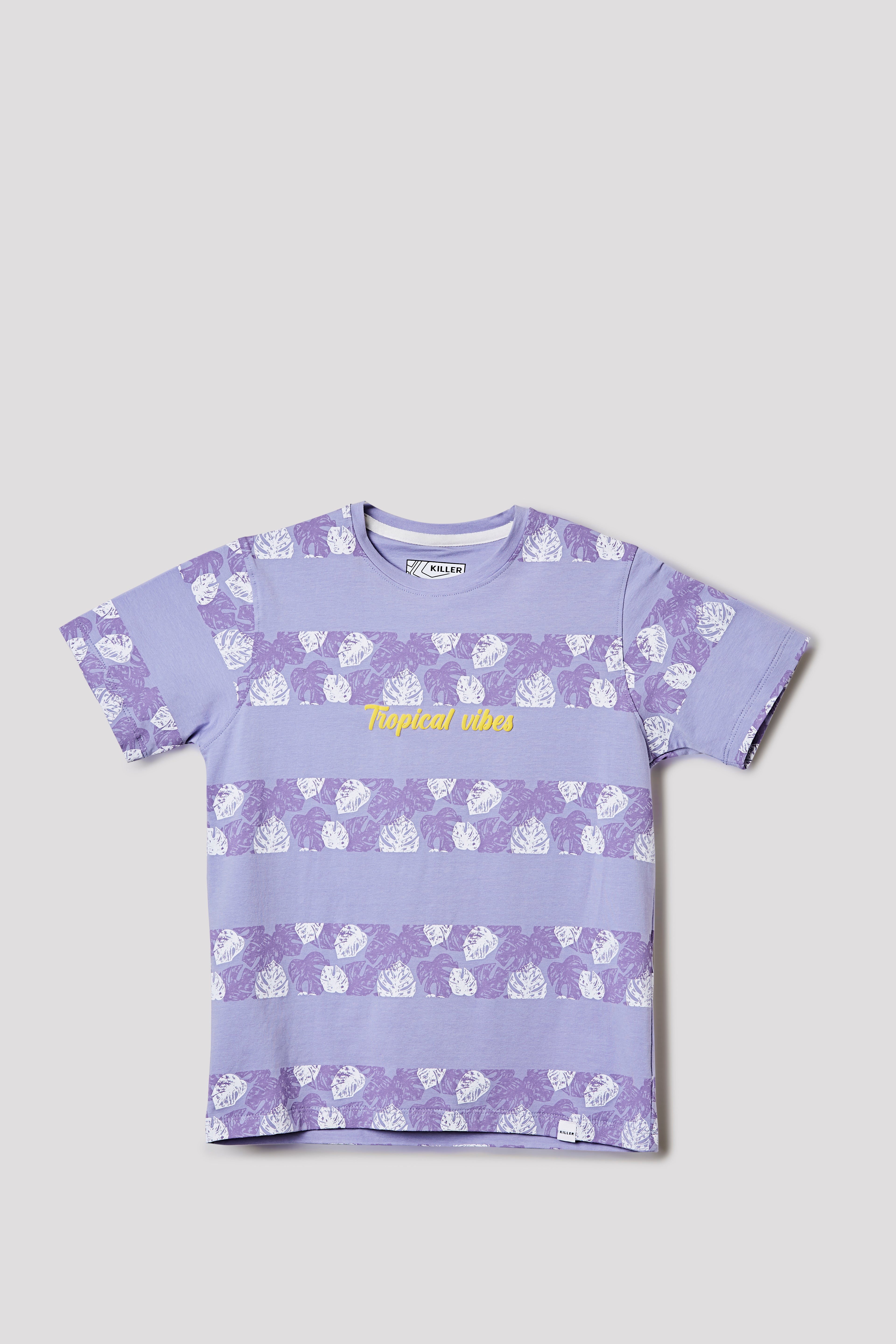 Junior Killer Light Purple Slim Fit Printed T-Shirts