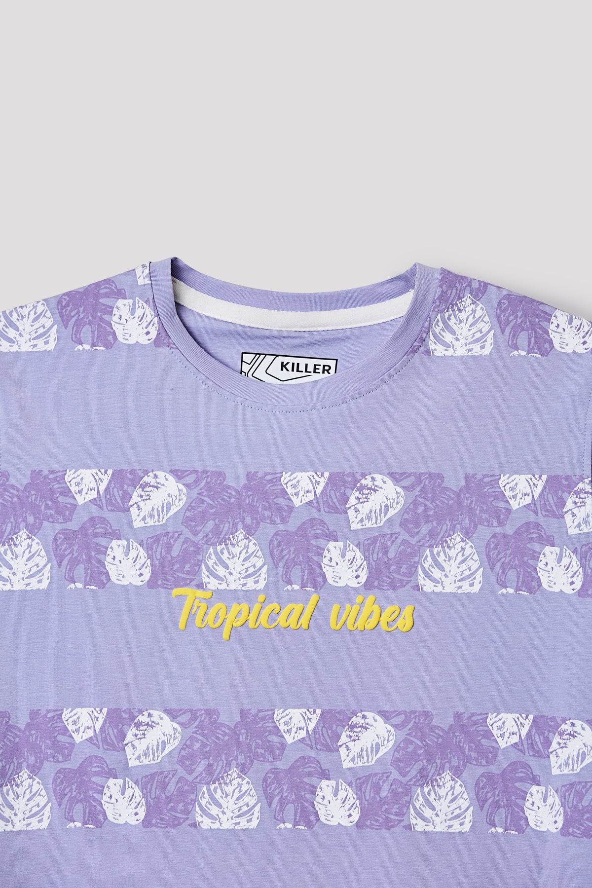 Junior Killer Light Purple Slim Fit Printed T-Shirts