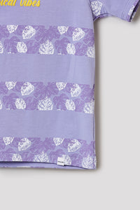 Junior Killer Light Purple Slim Fit Printed T-Shirts