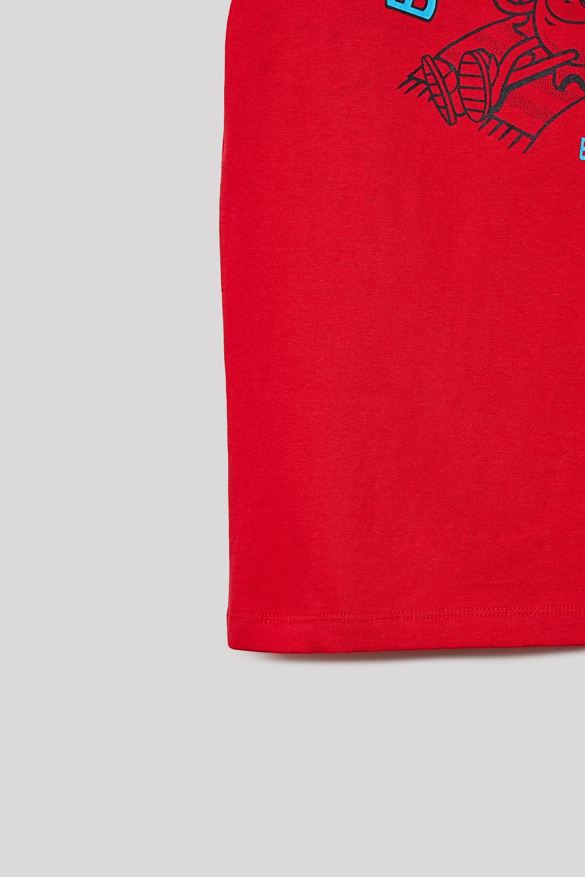 Junior Killer Red/Navy Slim Fit Printed T-Shirts