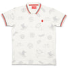 Junior Killer White Polo Neck Printed T-Shirts