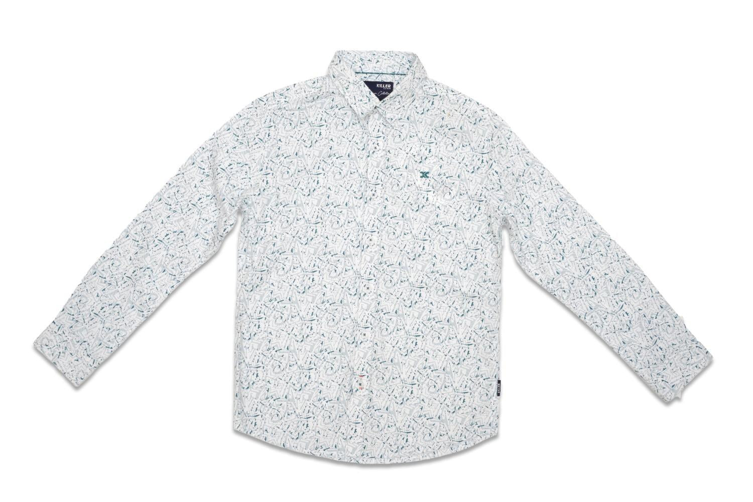 Junior Killer White Slim Fit Shirts