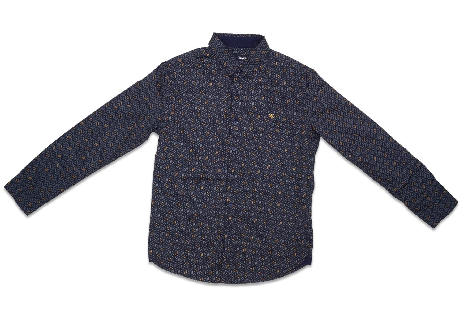 Junior Killer Navy Slim Fit Shirts