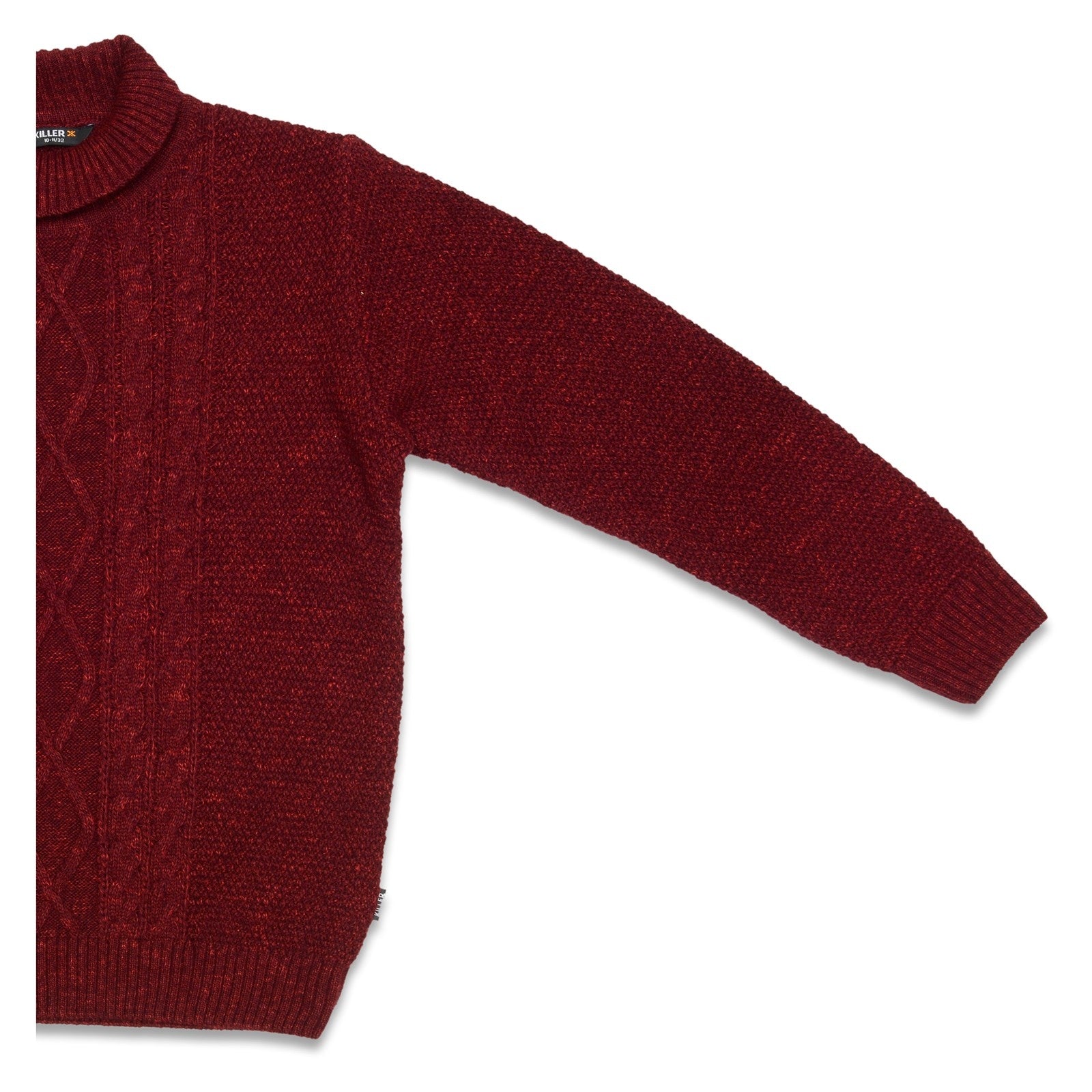 Junior Killer Maroon High Neck Sweaters
