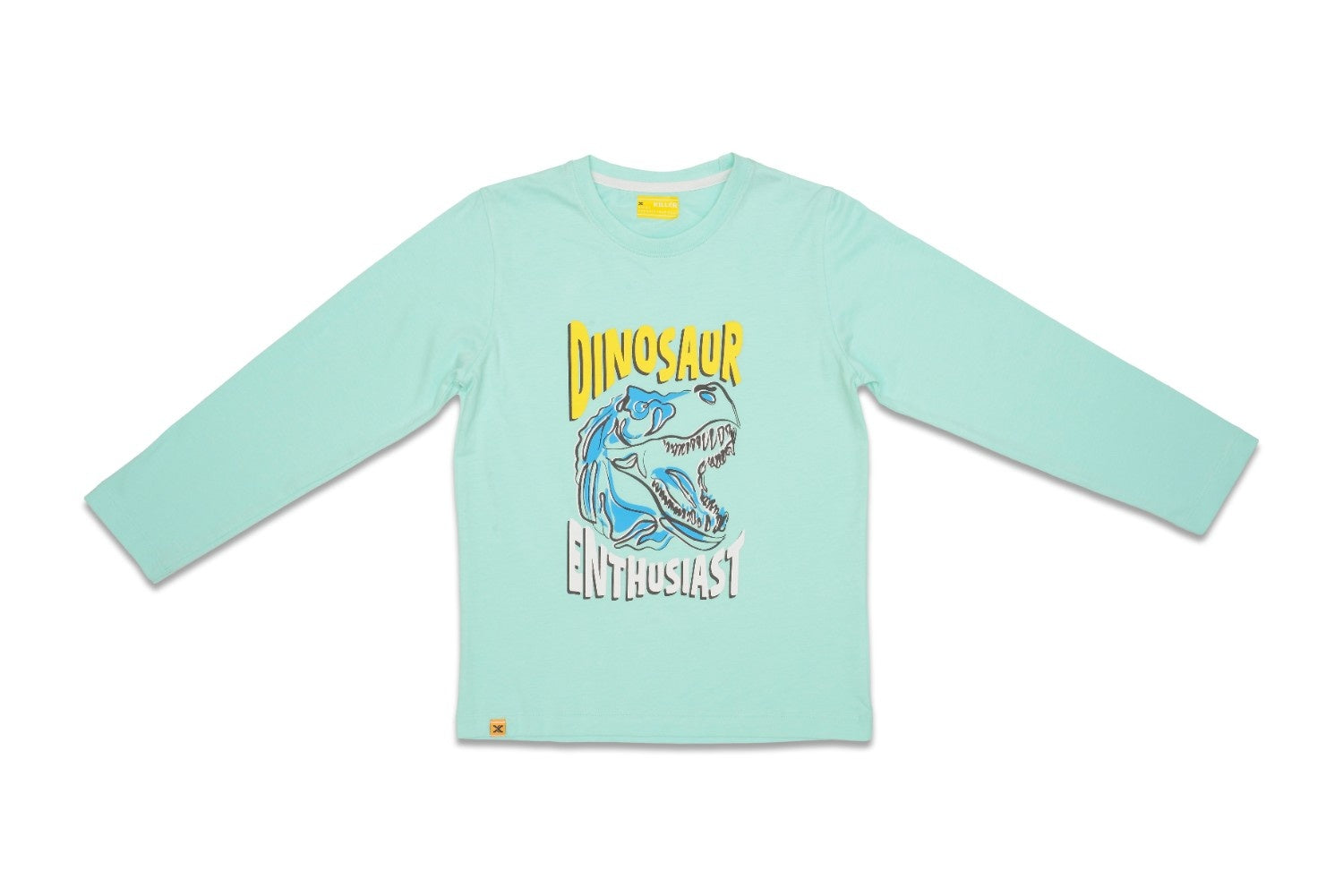 Junior Killer Mint Green Full Sleeve Printed T-Shirts