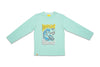 Junior Killer Mint Green Full Sleeve Printed T-Shirts