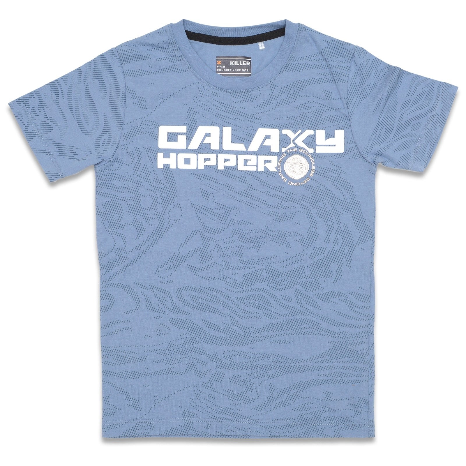 Junior Killer Blue Slim Fit Printed T-Shirts