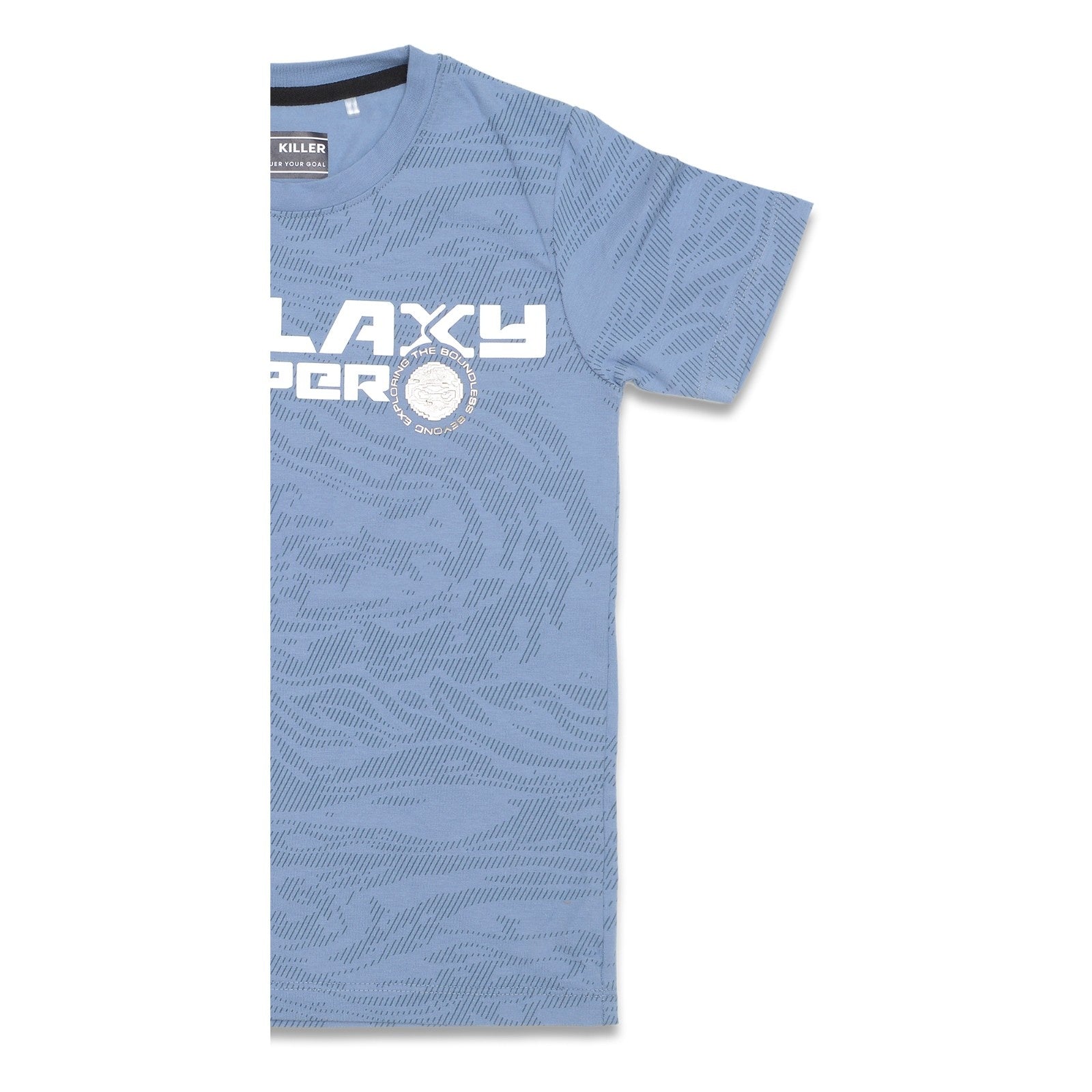 Junior Killer Blue Slim Fit Printed T-Shirts