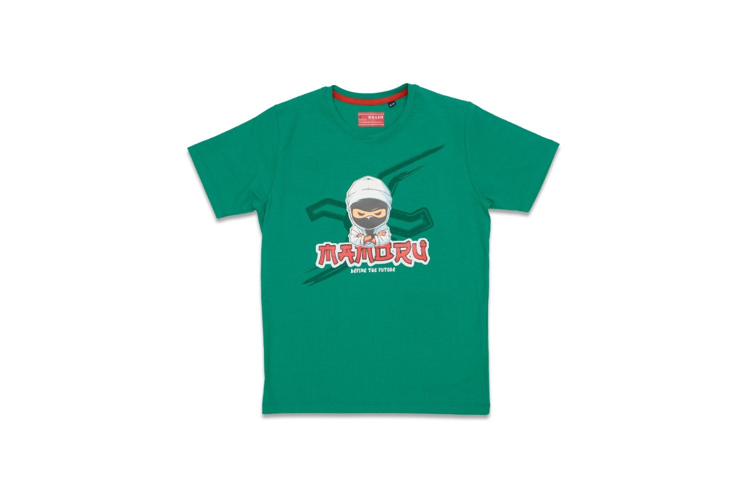 Junior Killer Green Slim Fit Printed T-Shirts