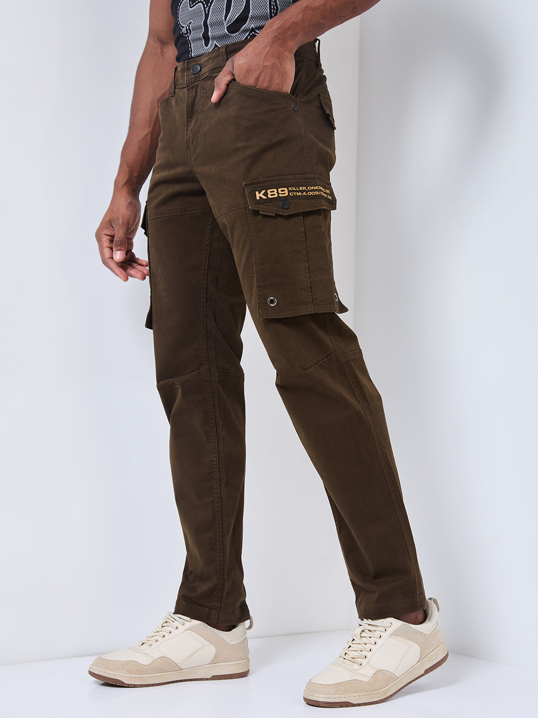 Killer Men Green Solid Cargo