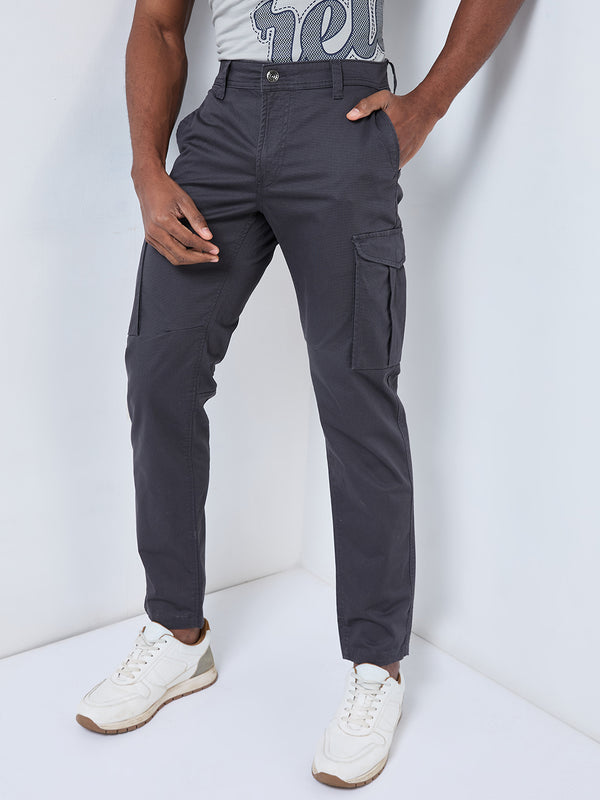 Killer Men Dark Grey Solid Cargo