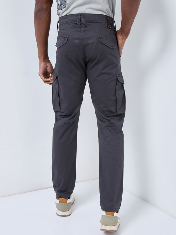 Killer Men Dark Grey Solid Cargo