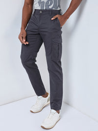 Killer Men Dark Grey Solid Cargo