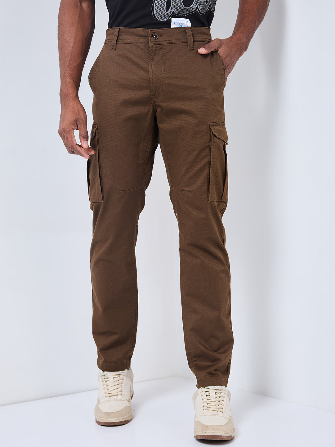 Killer Men Brown Solid Cargo