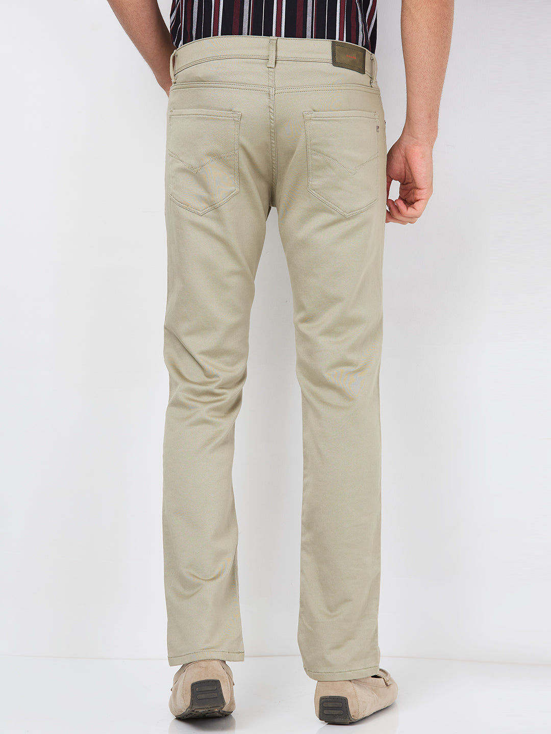 Killer Men Light Green Ankle Fit Pants