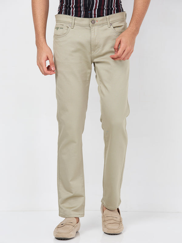 Killer Men Light Green Ankle Fit Pants