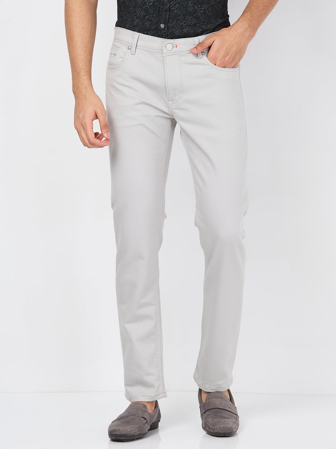 Killer Men Light Grey Slim Fit Pants