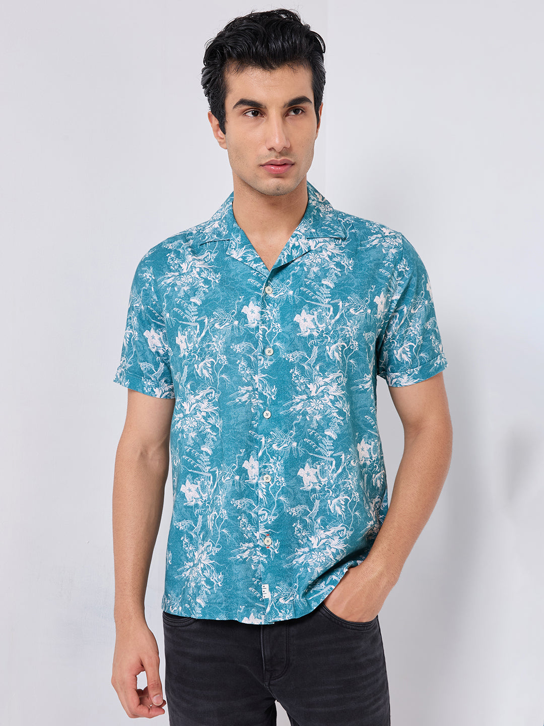 Killer Men Printed Half Sleeve Regular Fit Shirts