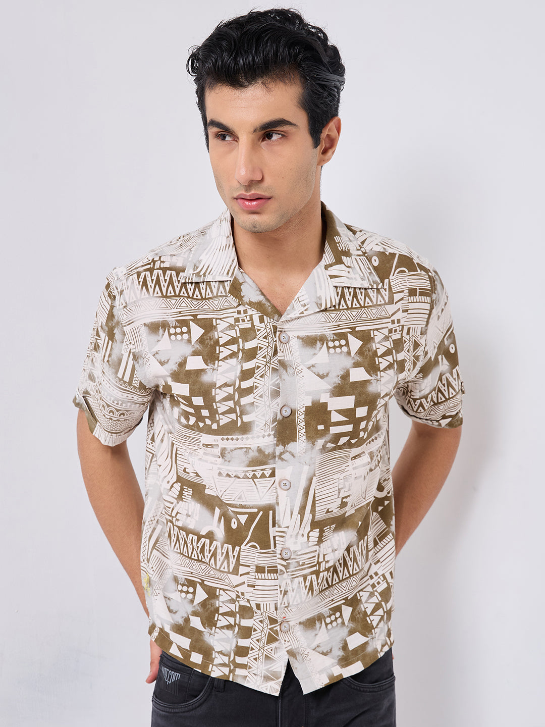 Killer Men Printed Half Sleeve Regular Fit Shirts