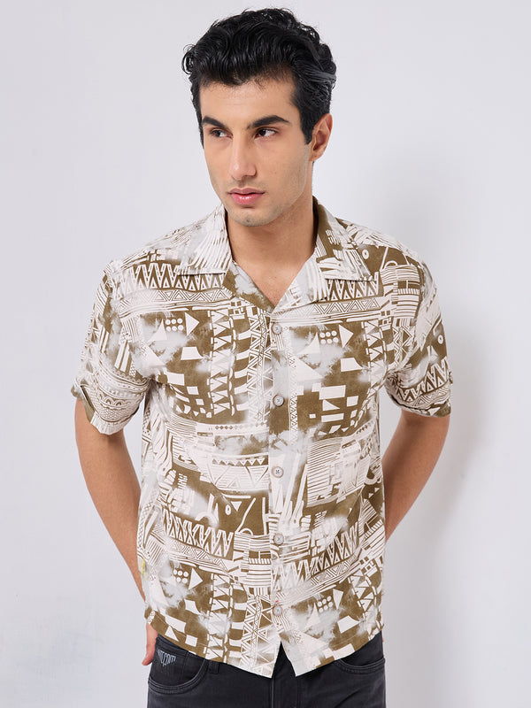 Killer Men Printed Half Sleeve Regular Fit Shirts