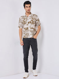 Killer Men Printed Half Sleeve Regular Fit Shirts