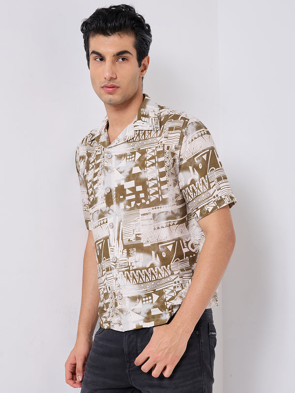 Killer Men Printed Half Sleeve Regular Fit Shirts