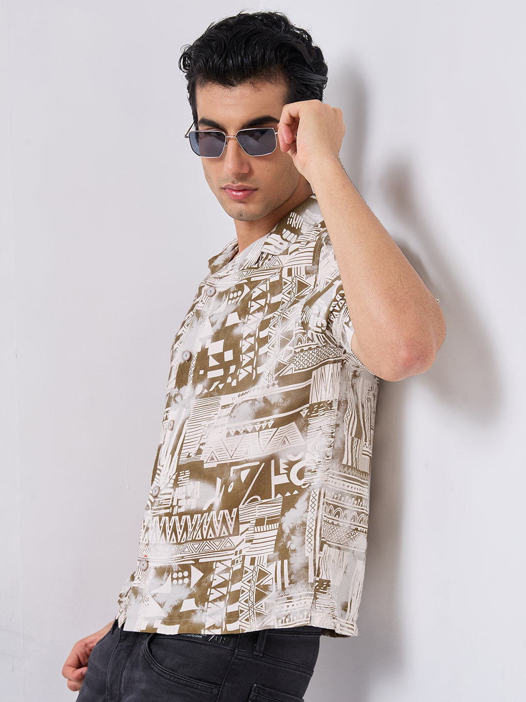 Killer Men Printed Half Sleeve Regular Fit Shirts