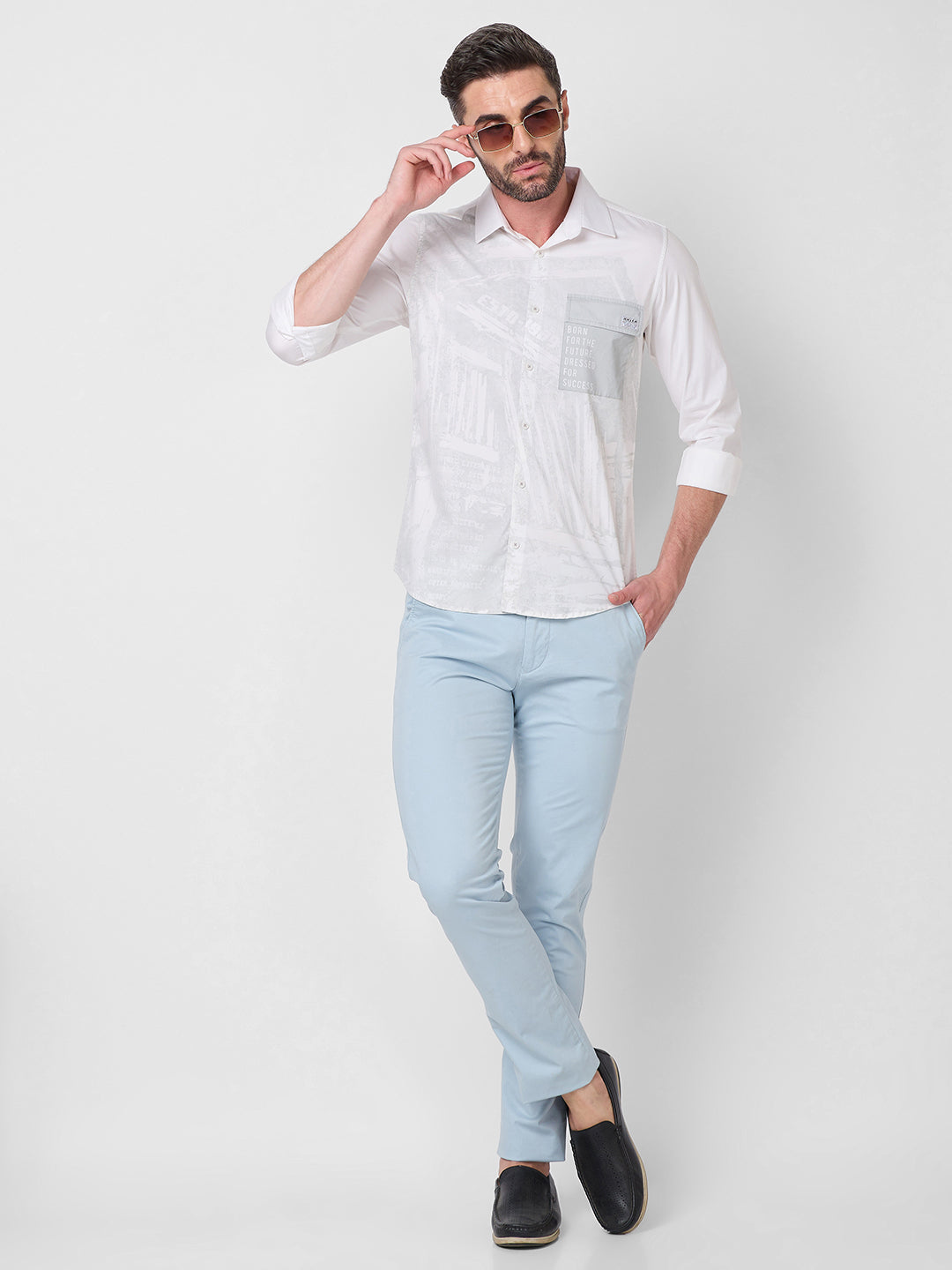 Killer Men Light Blue Slim Fit Trousers
