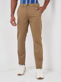 Killer Men Dark Khaki Ankle Fit Trousers