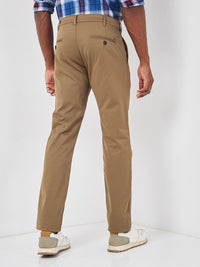 Killer Men Dark Khaki Ankle Fit Trousers