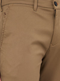 Killer Men Dark Khaki Ankle Fit Trousers
