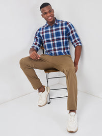 Killer Men Dark Khaki Ankle Fit Trousers